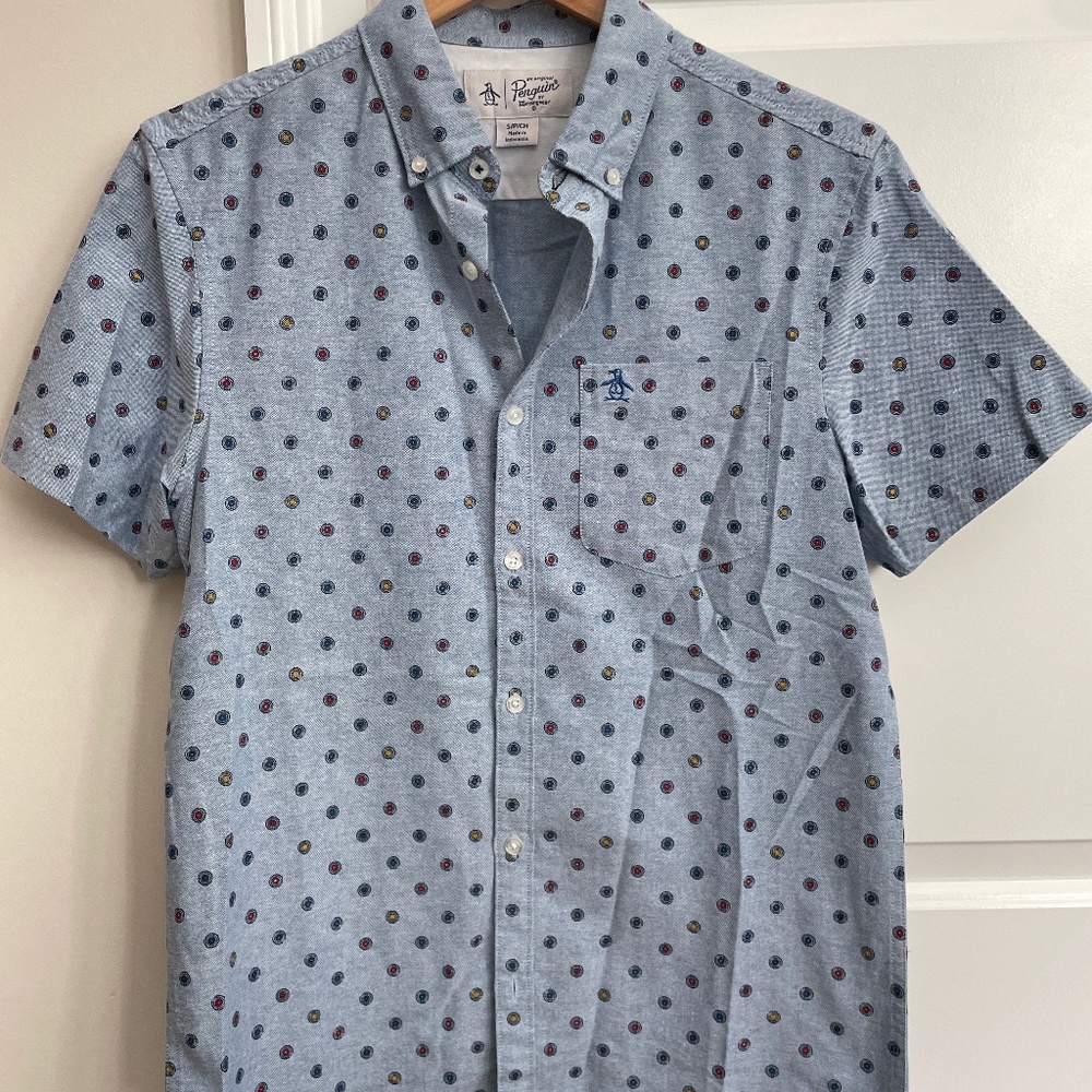 Men’s penguin short sleeve shirt